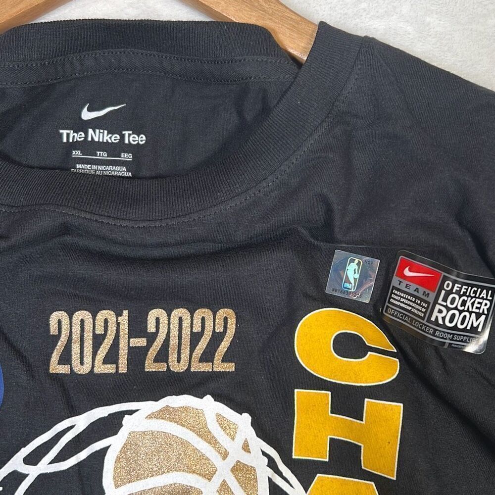 Nike Golden State Warriors NBA Finals Champion 2022 T-Shirt NWT Men 2XLarge - Picture 4 of 5